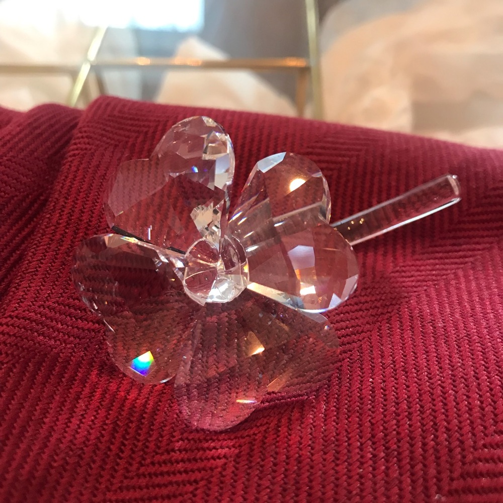 Swarovski crystal 4 leaf clover